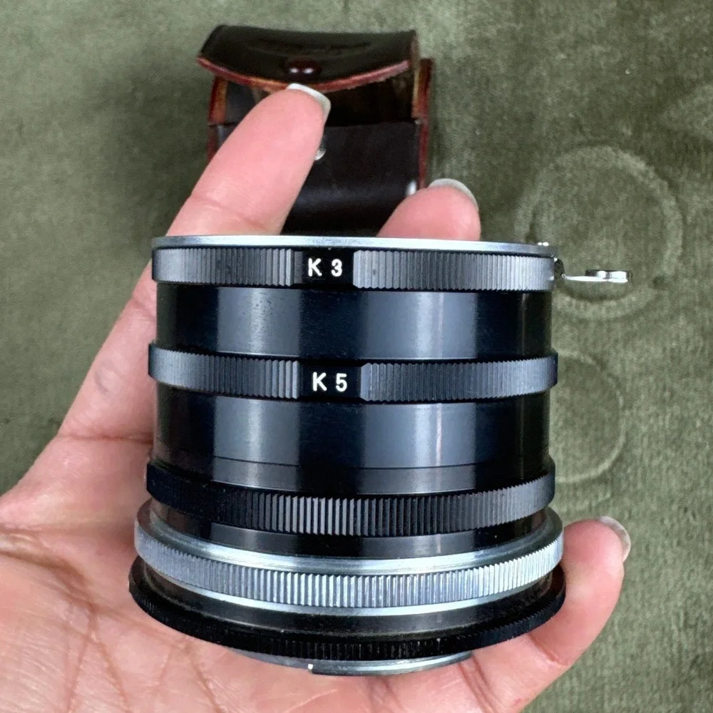 Vintage Nikon Nikkor K1 Extension Tube Ring Macro Adapter Japan w/ Case